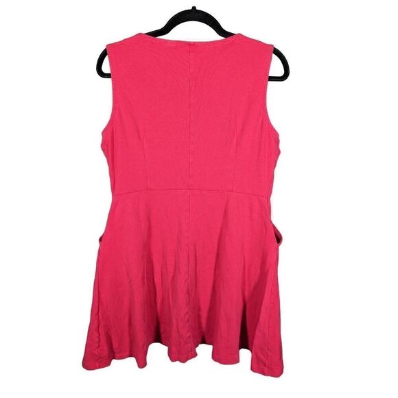New York & Co. Pink A-Line Dress with Pockets Women's Size Large - Picture 2 of 5